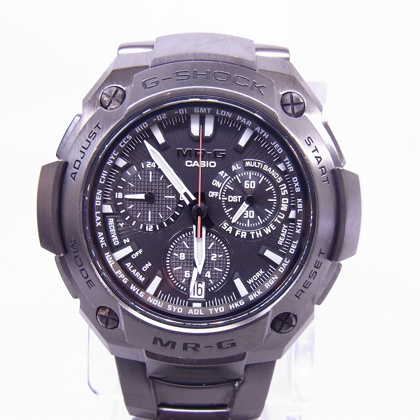 実際に弊社で買取させて頂いたG-SHOCK/Gショック MR-G クロノグラフ 電波ソーラー チタン MRG-8000B-1AJFの画像 1枚目