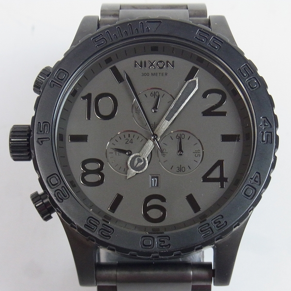 実際に弊社で買取させて頂いたNIXON/ニクソン THE 51-30 CHRONO ALL BLACK クロノグラフ/ステンレススチール