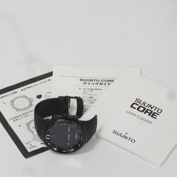 実際に弊社で買取させて頂いたSUUNTO/スント CORE ALL BLACK/コア オールブラック SS014279010【動作未確認】の画像 8枚目