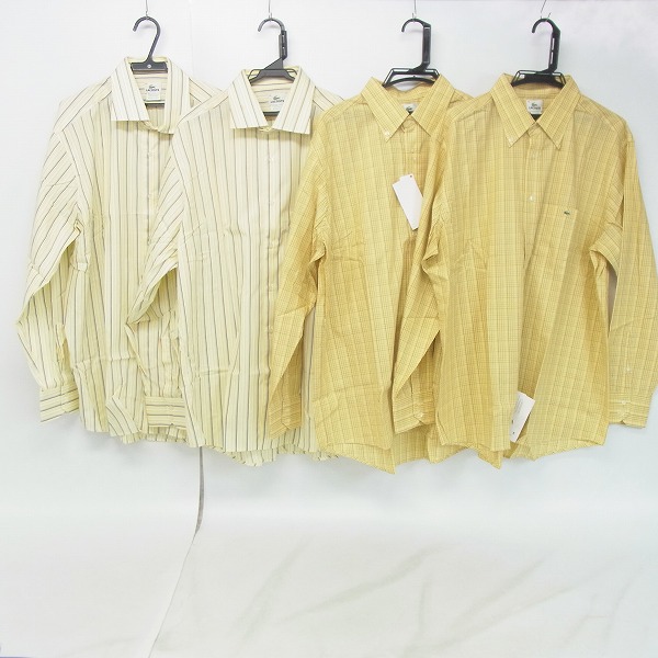 実際に弊社で買取させて頂いたLACOSTE/ラコステ  ストライプ等 シャツ 4点セット
