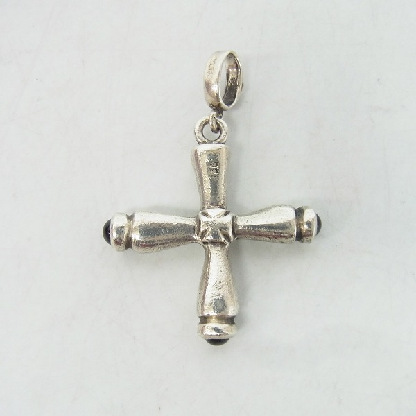 実際に弊社で買取させて頂いたLoree Rodkin/ローリーロドキン チューブクロスペンダント w/ストーンの画像 2枚目