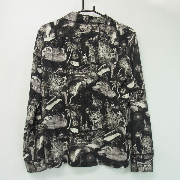 実際に弊社で買取させて頂いたCRIMIE/クライミー 総柄 オープンカラー 長袖シャツ/アロハ Mの画像 1枚目