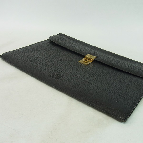 実際に弊社で買取させて頂いたLOEWE/ロエベ レザー/革 クラッチバッグの画像 2枚目