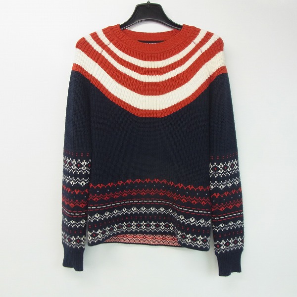 実際に弊社で買取させて頂いたNEIL BARRETT/ニールバレット ノルディック柄 ニットセーター Size:XS