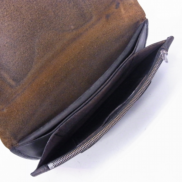 実際に弊社で買取させて頂いたSTOP LIGHT/ストップライト BOOTS LEATHER WALLET LONG WALLET/ロングウォレット クロスコンチョボタンの画像 3枚目