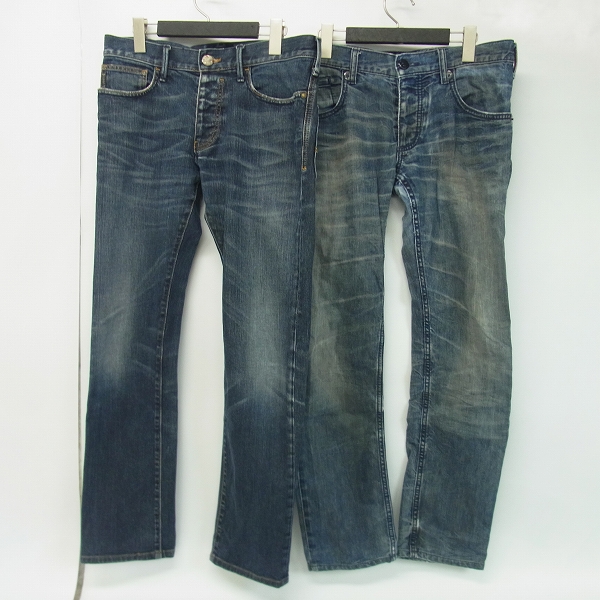実際に弊社で買取させて頂いたARMANI JEANS/アルマーニジーンズ ボタンフライ デニムパンツ/30 2点セット 