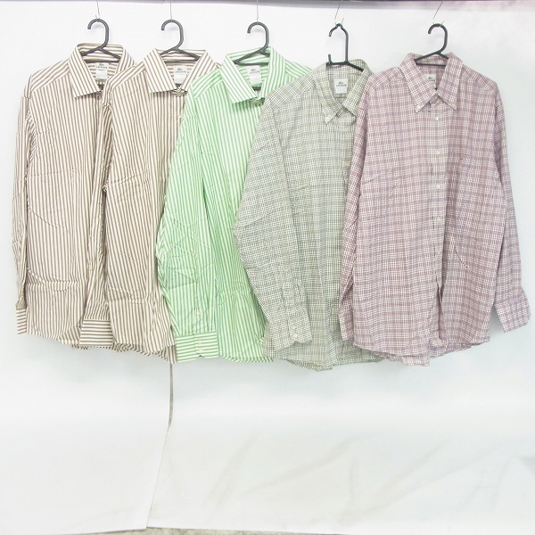 実際に弊社で買取させて頂いたLACOSTE/ラコステ  ストライプ等 シャツ 5点セット