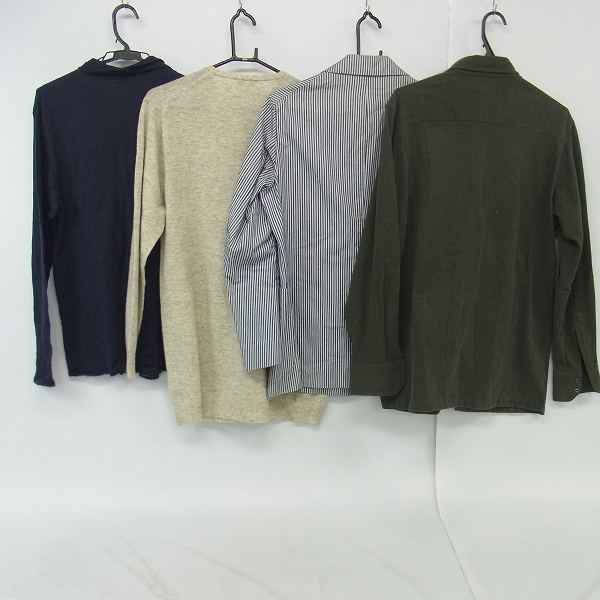 実際に弊社で買取させて頂いたEDIFICE/エディフィス 長袖 シャツ カーディガン 40×2 44×1 M×1/4点セットの画像 1枚目