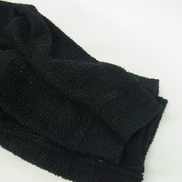 実際に弊社で買取させて頂いたCRIMIE/クライミー パイル地 ジップアップパーカー ブラック Mの画像 5枚目