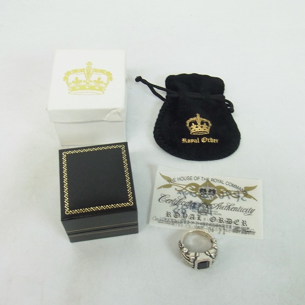 実際に弊社で買取させて頂いた【ギャラ付き】ROYAL ORDER/ロイヤルオーダー OBSESSION RING w/ONYXの画像 9枚目