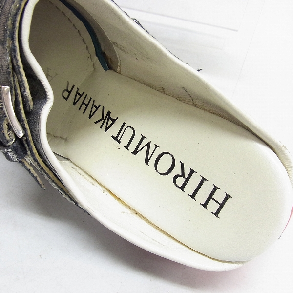 実際に弊社で買取させて頂いたHIROMU TAKAHARA/ヒロムタカハラ 定価16万↑ クラッシュディアコーティングミュール/98010026/42の画像 4枚目