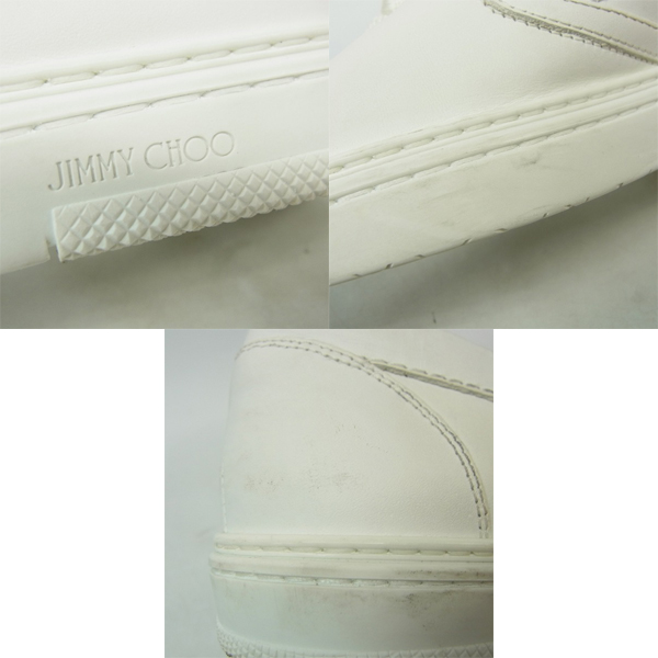 実際に弊社で買取させて頂いたJIMMY CHOO/ジミーチュウ GRIFFIN タッセルスリッポン/レザースニーカー 43の画像 6枚目