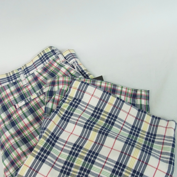 実際に弊社で買取させて頂いた【未使用】FAT/エフエーティー チェック CADDY コットンハーフパンツ/FATの画像 5枚目