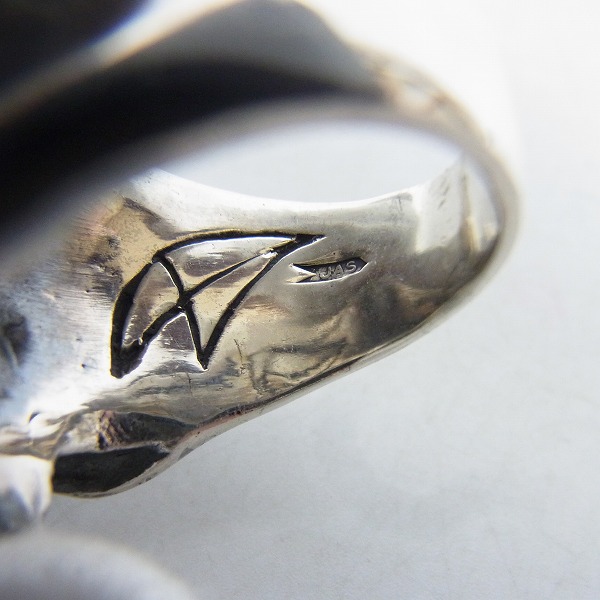 実際に弊社で買取させて頂いたCRAZY PIG/クレイジーピッグ スモールエビルスカルリング/21.5号の画像 4枚目