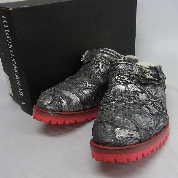 実際に弊社で買取させて頂いたHIROMU TAKAHARA/ヒロムタカハラ 定価16万↑ クラッシュディアコーティングミュール/98010026/42