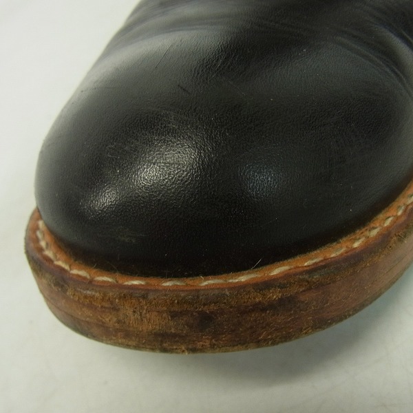 実際に弊社で買取させて頂いたM/エム レザー エンジニア ジップアップ ブーツ/10の画像 6枚目