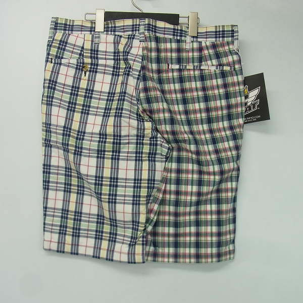 実際に弊社で買取させて頂いた【未使用】FAT/エフエーティー チェック CADDY コットンハーフパンツ/FATの画像 1枚目