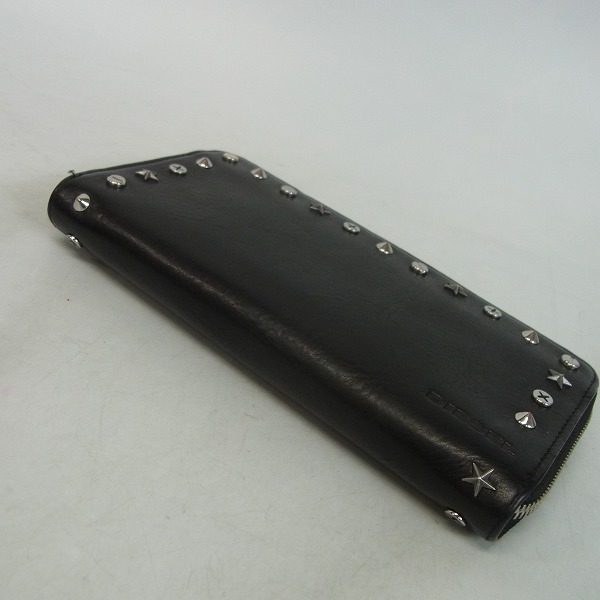 実際に弊社で買取させて頂いたDIESEL/ディーゼル スタッズ ラウンドファスナーウォレット/財布の画像 2枚目