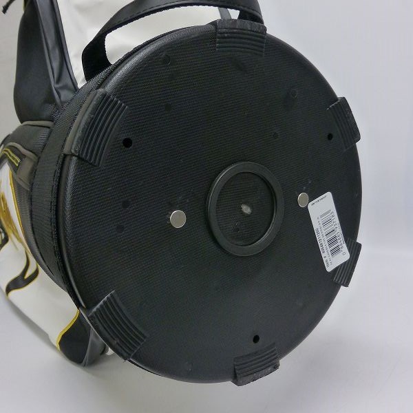 実際に弊社で買取させて頂いた★Callaway/キャロウェイ キャディバッグ WARBIRD 2016年モデル 9型 ホワイト/イエローの画像 8枚目