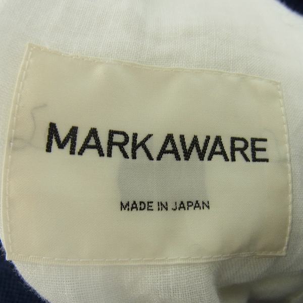 実際に弊社で買取させて頂いたMARKAWARE/マーカウエア バイカラー コットン3Bジャケット/2の画像 2枚目