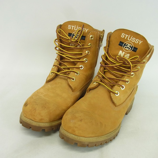 実際に弊社で買取させて頂いたTimberland×STUSSY/ティンバーランド×ステューシー レザー ブーツ 6129A/27