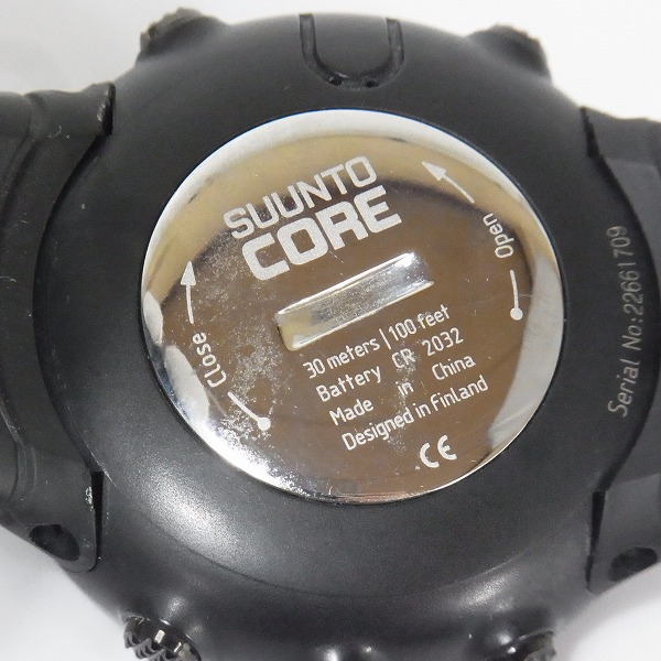 実際に弊社で買取させて頂いたSUUNTO/スント CORE ALL BLACK/コア オールブラック SS014279010【動作未確認】の画像 3枚目