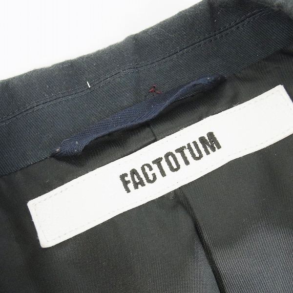 実際に弊社で買取させて頂いたFACTOTUM/ファクトタム 総柄 2Bテーラードジャケット/46の画像 2枚目