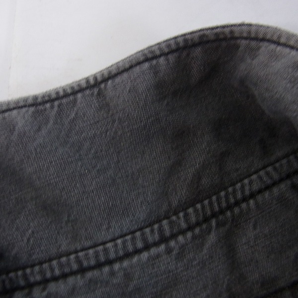 実際に弊社で買取させて頂いたDIESEL BLACK GOLD/ディーゼル 特殊加工 ウエスタンシャツ グレー/44の画像 5枚目
