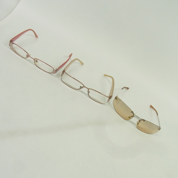 実際に弊社で買取させて頂いたChristian Dior/ディオール スクエア型メガネ/眼鏡/サングラス 7659J他 3点セット