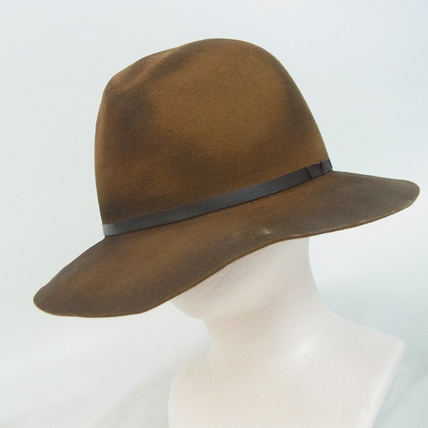 実際に弊社で買取させて頂いたBACKBONE/バックボーン BURNT WIDE BRIM WOOL HAT BB16FW-G14