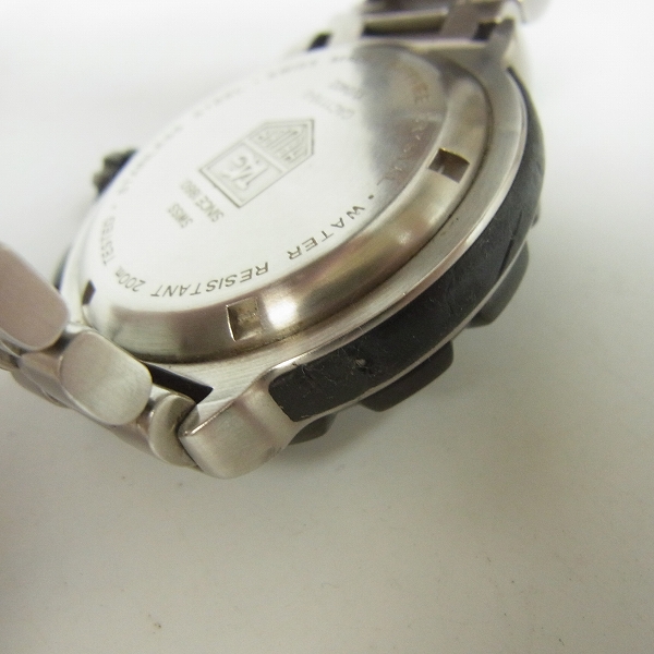 実際に弊社で買取させて頂いたTAG HEUER/タグホイヤー Formula 1/フォーミュラ1 クロノグラフ 腕時計 CAC1110-0【動作未確認】の画像 4枚目