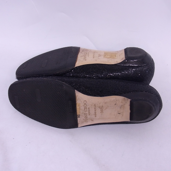 実際に弊社で買取させて頂いたJIMMY CHOO/ジミーチュウ バレエシューズ/36-1/2の画像 2枚目