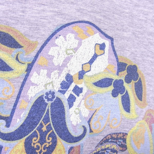 実際に弊社で買取させて頂いたETRO/エトロ ペイズリー柄 Vネック 半袖 カットソー/Mの画像 5枚目