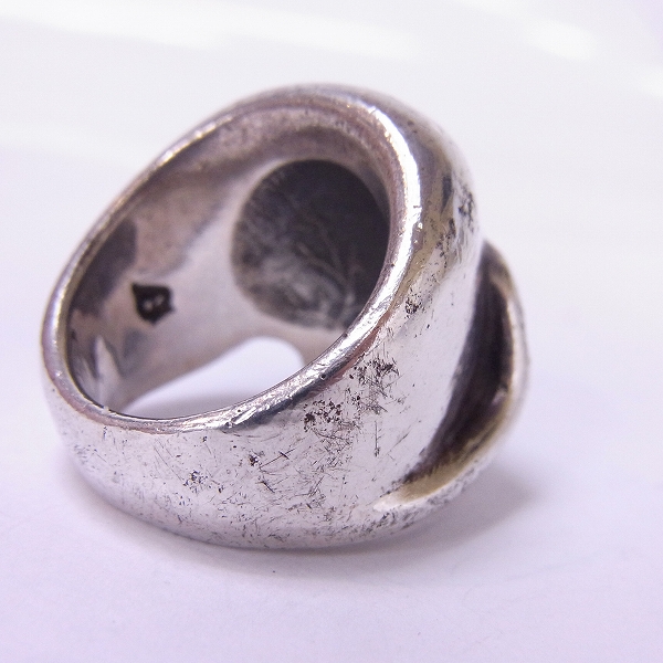 実際に弊社で買取させて頂いたTHIRTEEN DESIGNS/サーティーンデザインズ スカル リング 19号の画像 2枚目