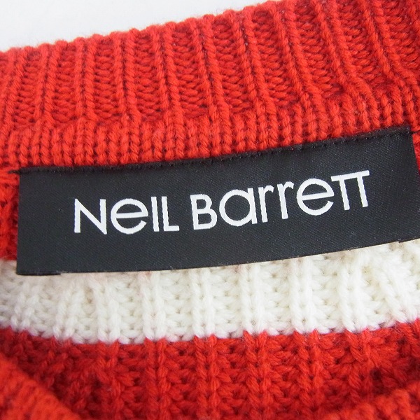 実際に弊社で買取させて頂いたNEIL BARRETT/ニールバレット ノルディック柄 ニットセーター Size:XSの画像 2枚目