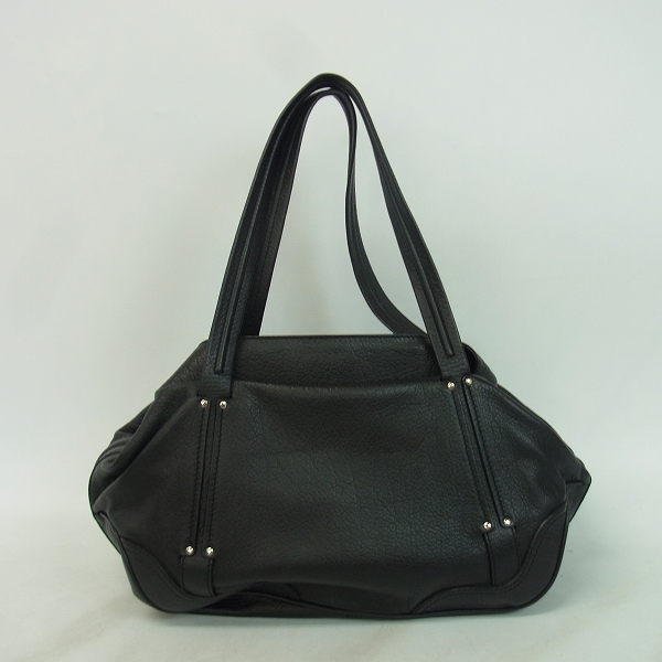 実際に弊社で買取させて頂いたCELINE/セリーヌ 型押し ファントム スクエアハンドバッグ/トートバッグ ブラック 160583IGRの画像 1枚目