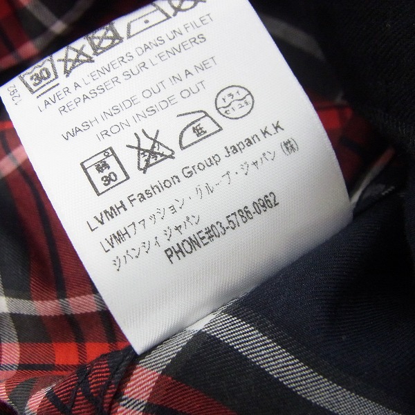 実際に弊社で買取させて頂いたGIVENCHY/ジバンシー クロスパネルチェックコットン長袖シャツ/38の画像 5枚目