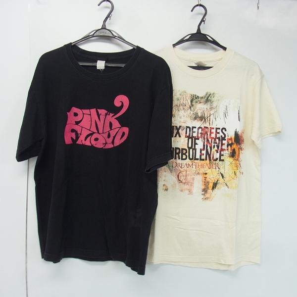 実際に弊社で買取させて頂いたPink Floyd/Dream Theater バンドTシャツ 計2点セット