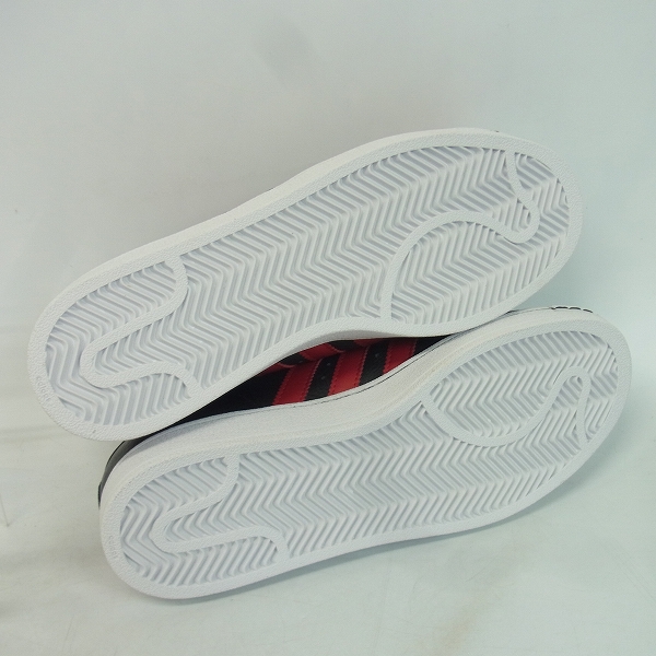 実際に弊社で買取させて頂いたadidas/アディダス SUPERSTAR2 SP/スーパースター2 スニーカー 赤黒 547698/27.5の画像 2枚目