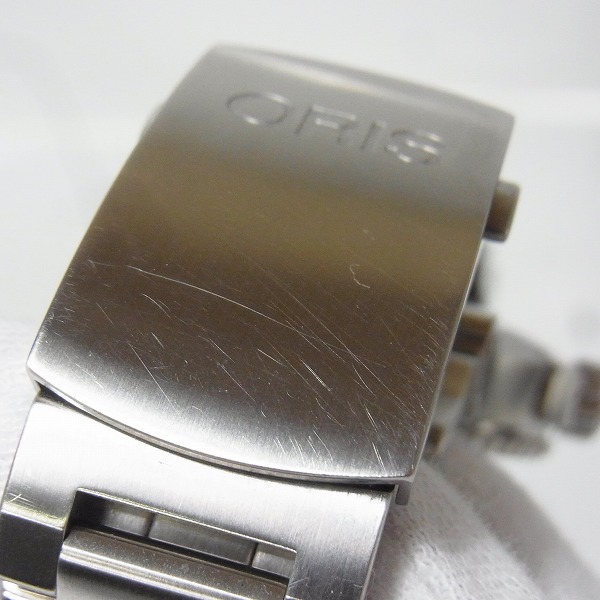 実際に弊社で買取させて頂いたORIS/オリス aquis/アクイス デイト 腕時計 自動巻き グレー/ブレス 733.7653.41.53Mの画像 7枚目