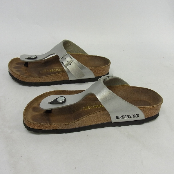 実際に弊社で買取させて頂いた【観賞用】BIRKENSTOCK/ビルケンシュトック RAMSES/ラムゼス サンダル L5 メタリックシルバー 36の画像 3枚目
