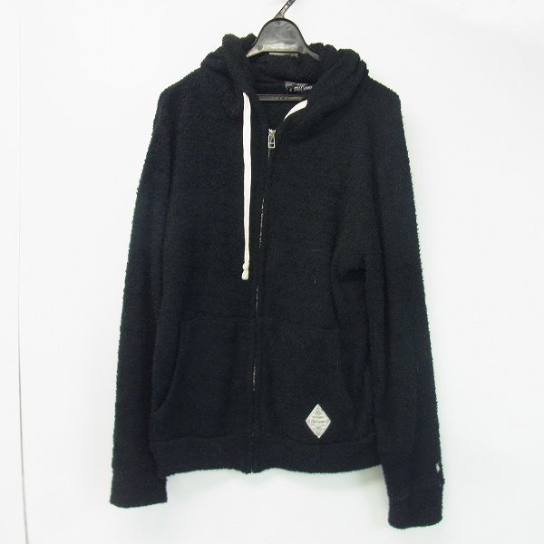 実際に弊社で買取させて頂いたCRIMIE/クライミー パイル地 ジップアップパーカー ブラック M