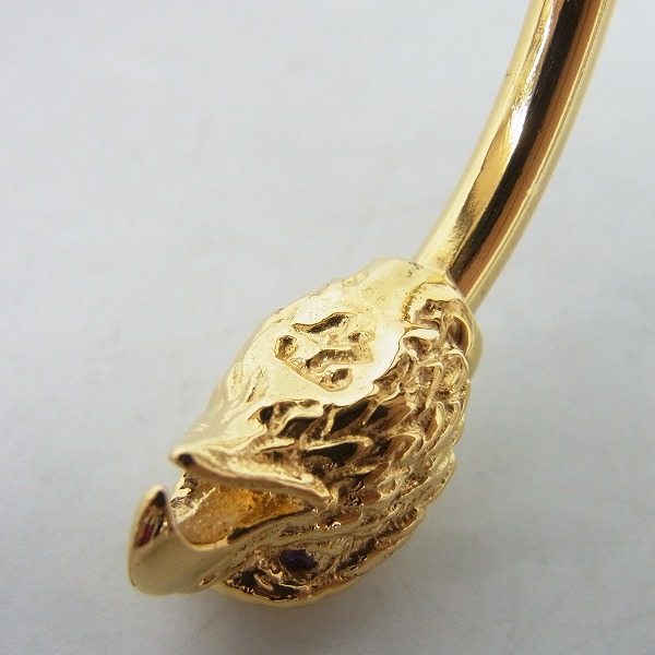 実際に弊社で買取させて頂いた【証明書】TRAVIS WALKER/トラヴィスワーカー イーグルヘッド ブラス バングル/BGS018の画像 4枚目