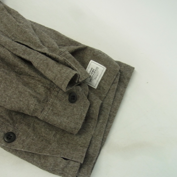 実際に弊社で買取させて頂いたCRIMIE/クライミー 長袖ワークシャツ ブラウン Sの画像 5枚目