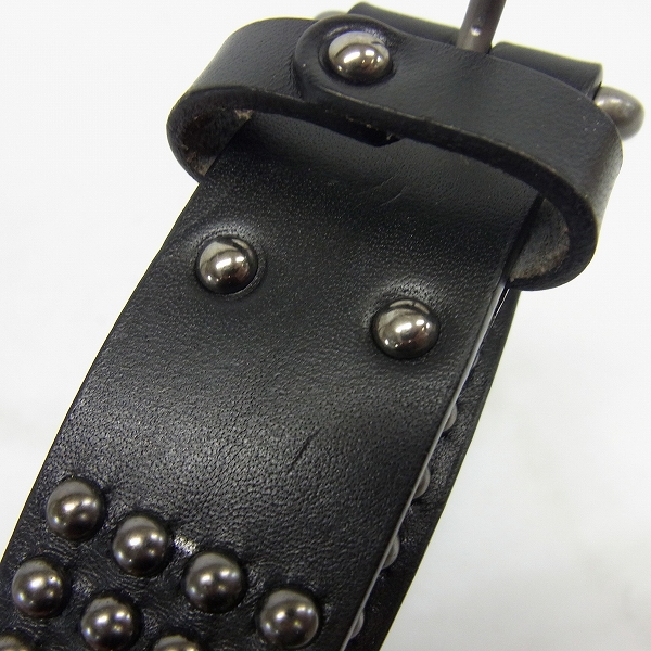 実際に弊社で買取させて頂いたDIESEL BLACK GOLD/ディーゼルブラックゴールド スタッズ ベルト 85の画像 4枚目