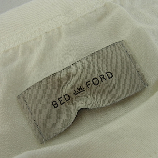 実際に弊社で買取させて頂いたBED J.W. FORD/ベッドフォード ラグラン レイヤードカットソー ホワイト 16SS-B-CS08/1の画像 2枚目