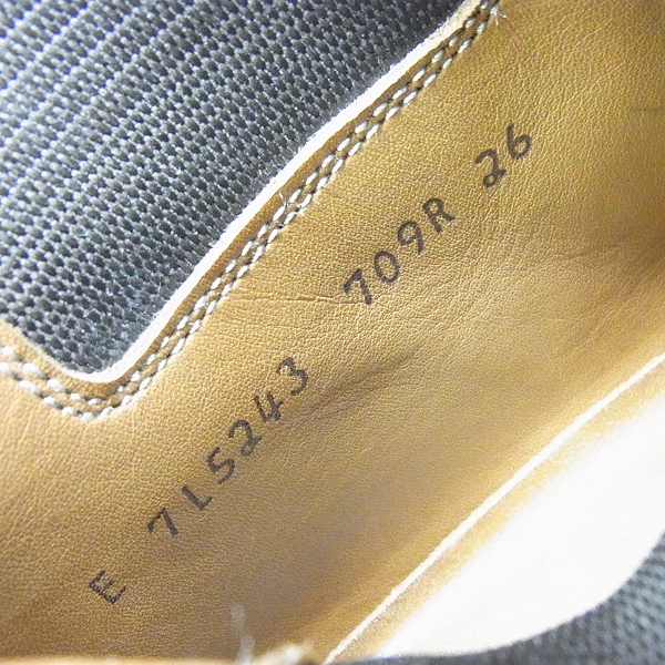 実際に弊社で買取させて頂いたREGAL/リーガル サイドゴアブーツ グッドイヤーウェルト製法 709R/26の画像 5枚目