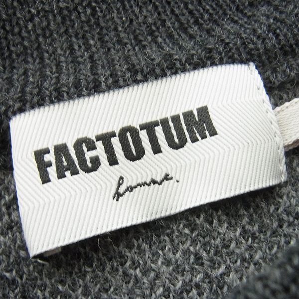 実際に弊社で買取させて頂いたFACTOTUM/ファクトタム ウール クルーネック ニットセーター/44の画像 2枚目