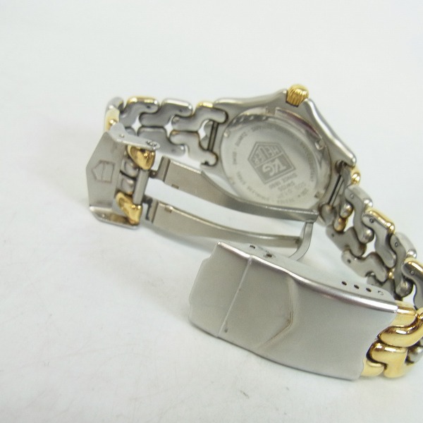 実際に弊社で買取させて頂いたTAG HEUER/タグホイヤー セルシリーズ プロフェッショナル コンビ ボーイズ クオーツ 腕時計/S05.013M【動作未確認】の画像 2枚目