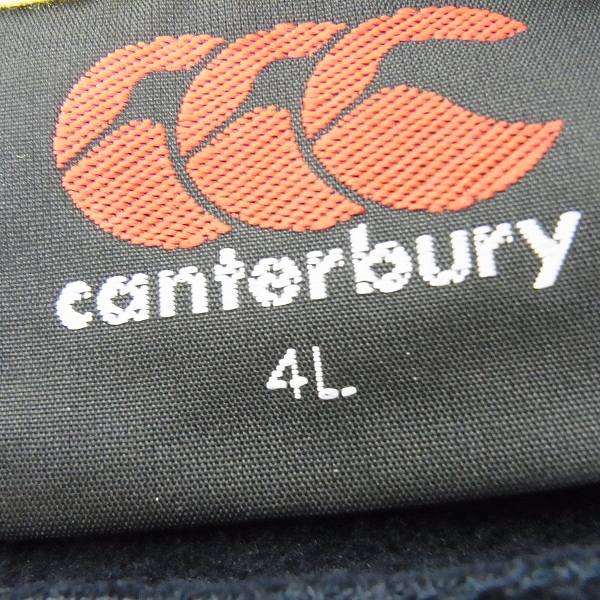 実際に弊社で買取させて頂いた【未使用】CANTERBURY/カンタベリー トレーニングスウェット ジャケット パンツ ネイビー 4L 2点セットの画像 2枚目